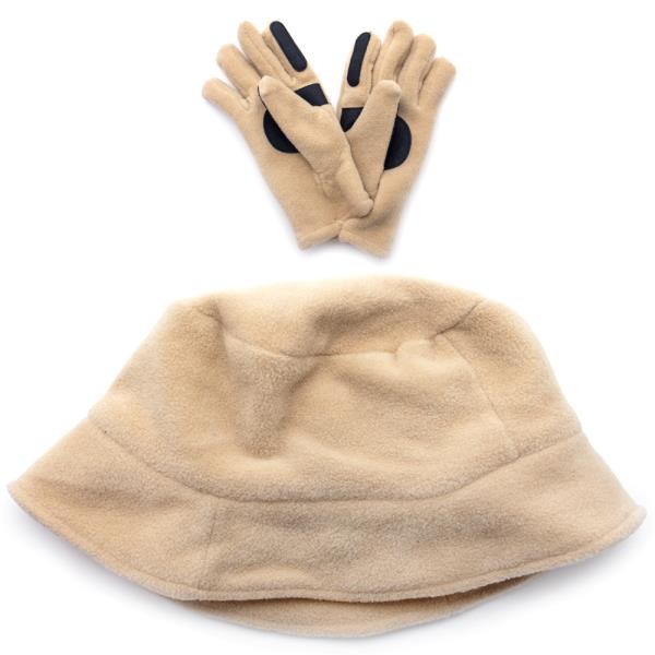 SOFT BUCKET HAT WITH GLOVES SET