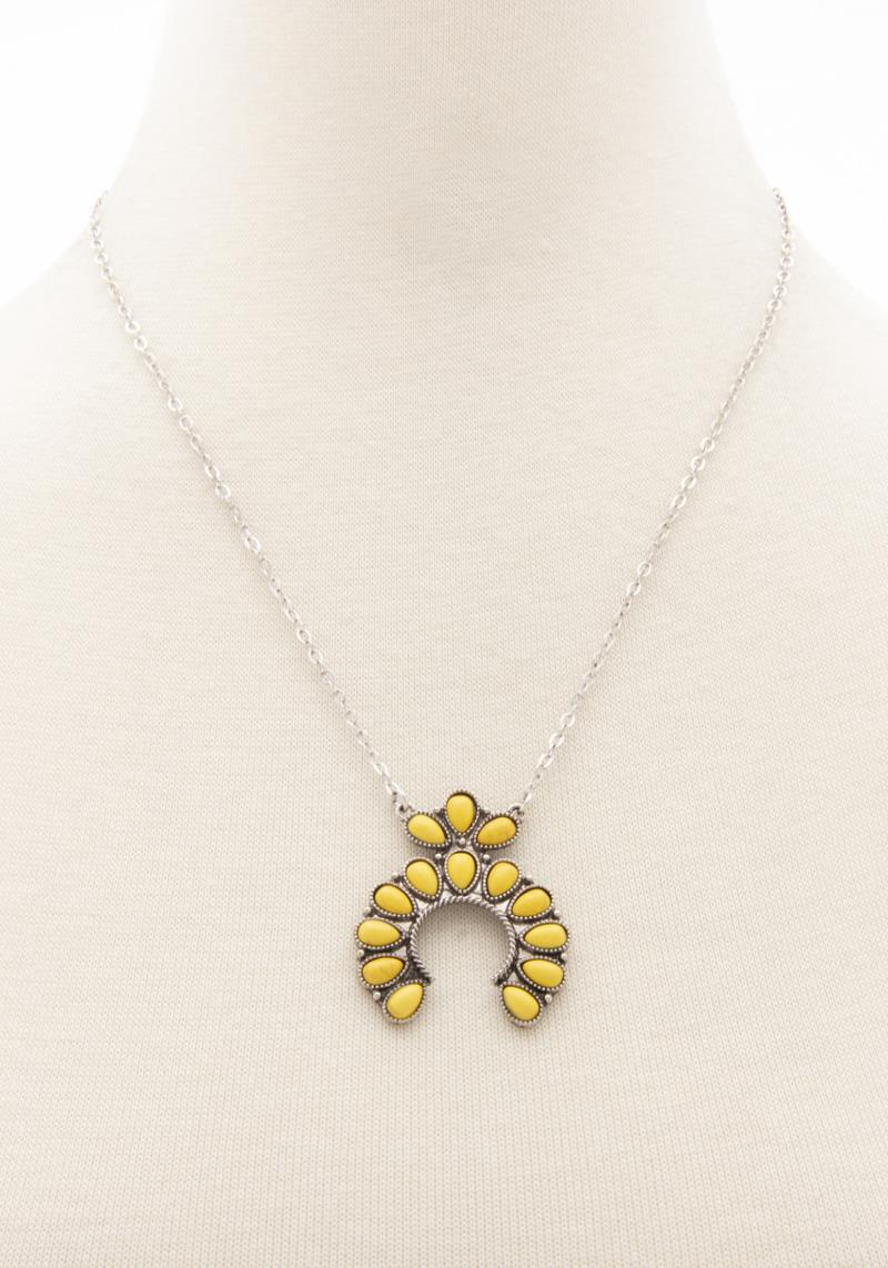 WESTERN HORSE SHOE PENDANT NECKLACE