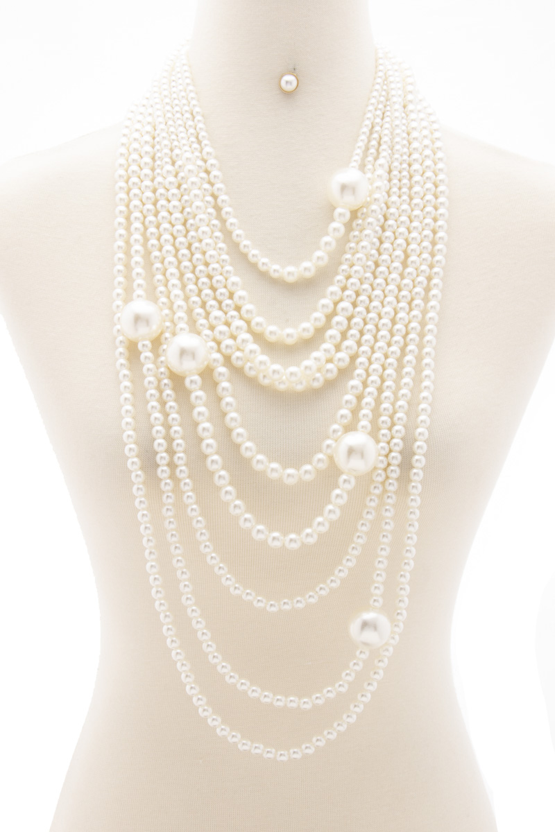 PEARL LAYERED NECKLACE