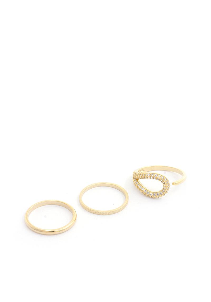 SODAJO 3PCS METAL RING SET