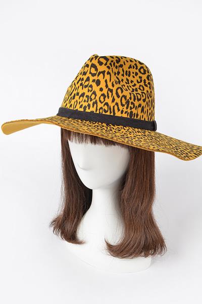 LEOPARD PRINT FEDORA