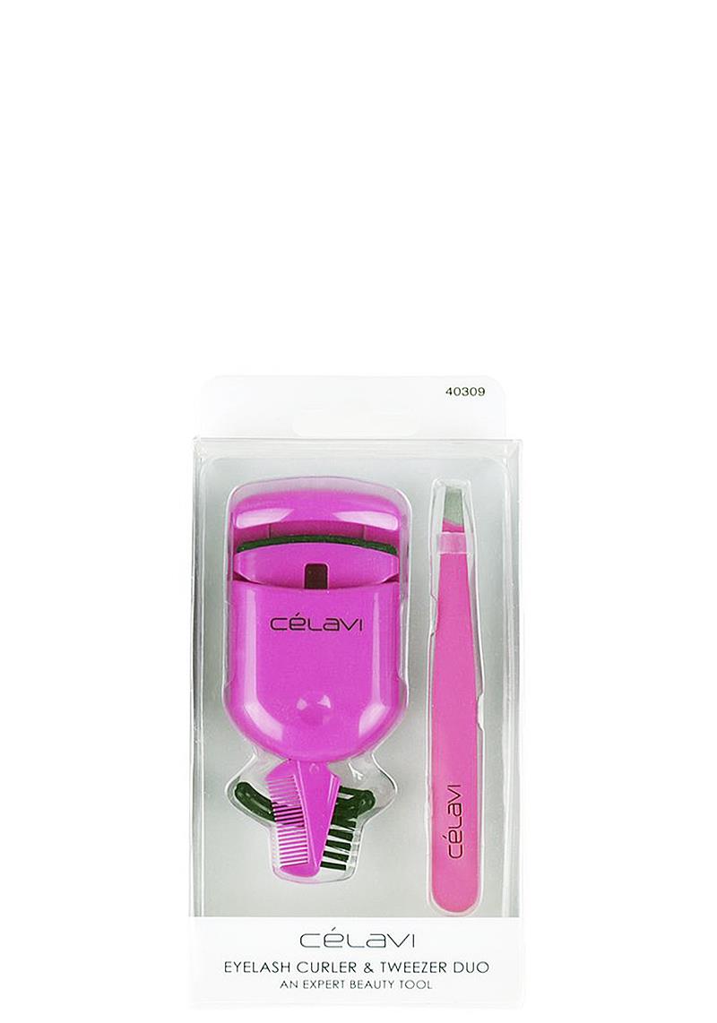 EYELASH CURLER AND TWEEZER DUO
