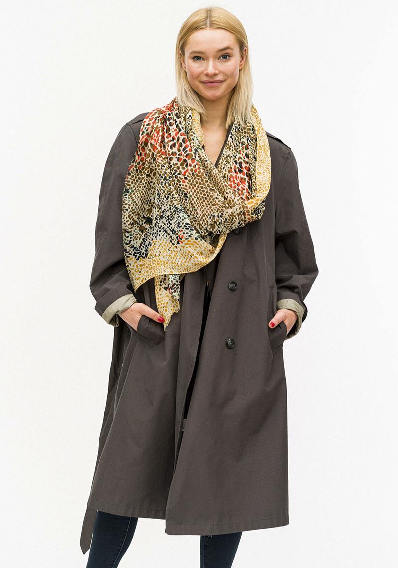 ANIMAL PRINT SKINNY SCARF