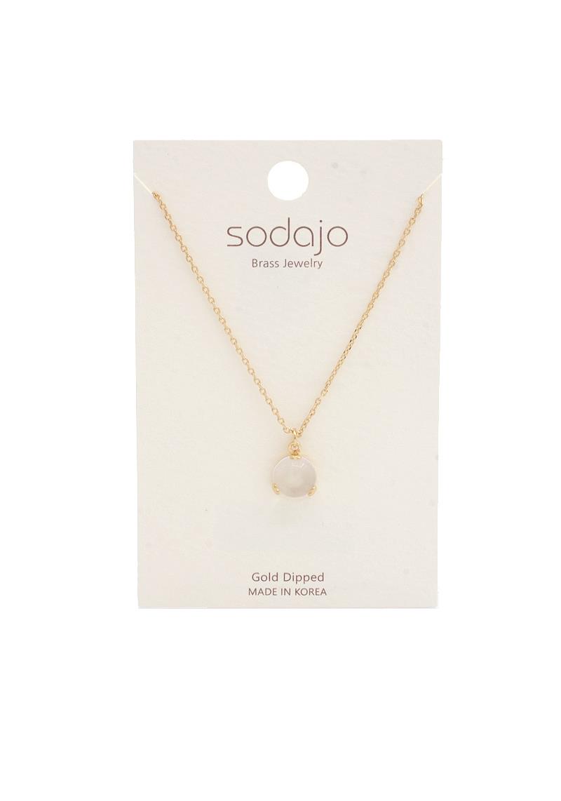 SODAJO GEM CHARM NECKLACE