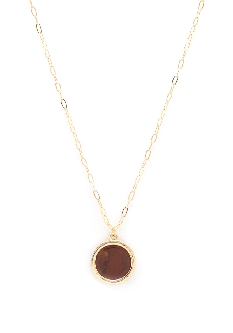 SODAJO ROUND PENDANT NECKLACE