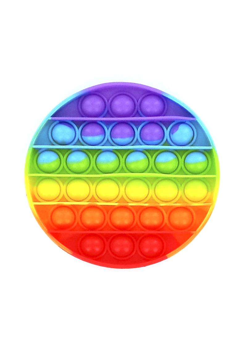 BUBBLE ROUND RAINBOW STRESS RELIEVER TOY