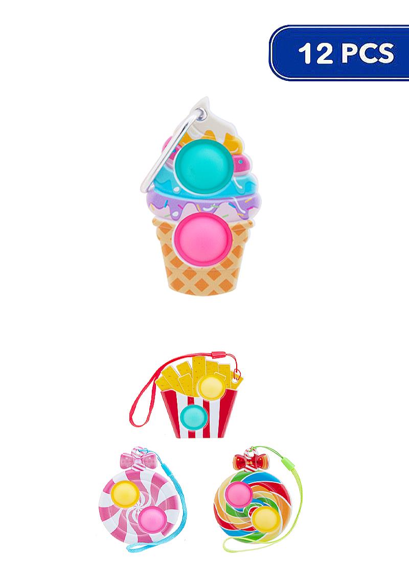 SWEETS  MIX 2 BUBBLE STRESS RELIEVER TOY (12 UNITS)