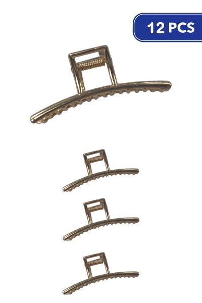 FASHION METAL HAIR CLAW (12 UNITS)