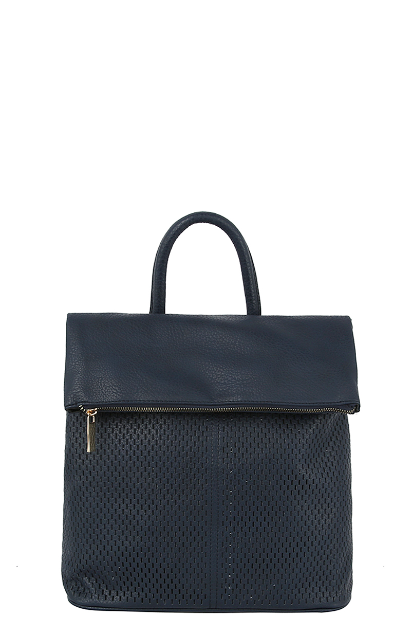 FASHION FOLDED ZIPPER STYLE BACKPACK