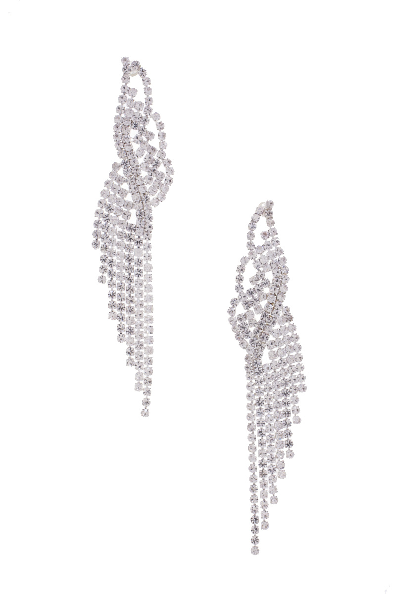 RHINESTONE DANGLE EARRING