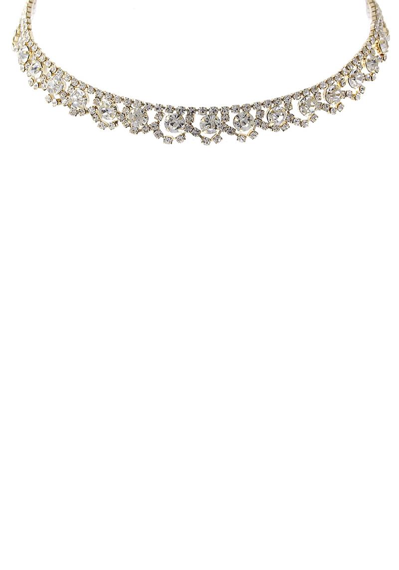 ROUND FRILL CHOKER NECKLACE