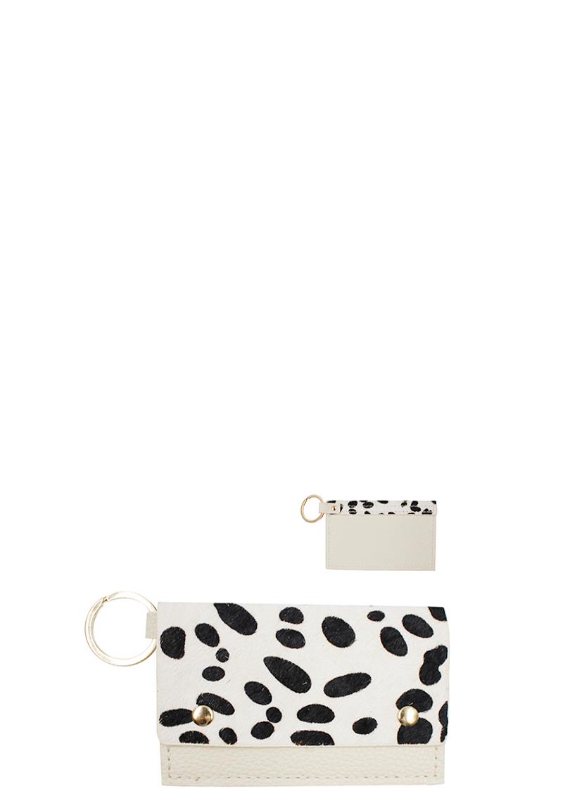 SMOOTH PRINTED COIN PURSE KEY CHAIN