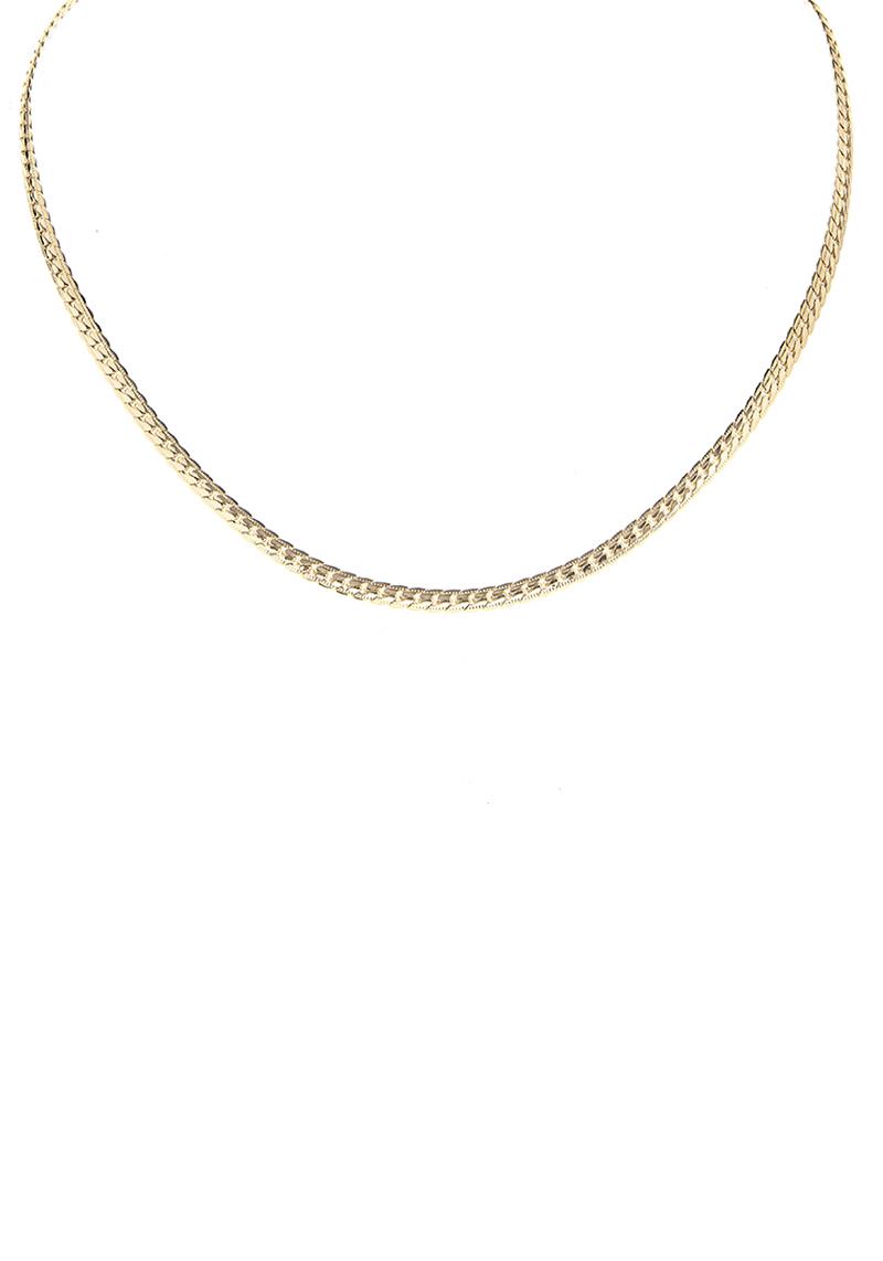 DAINTY CURN LINK NECKLACE