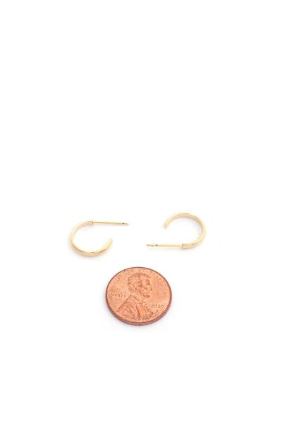 SOLID 14K GOLD DIPPED EARRING