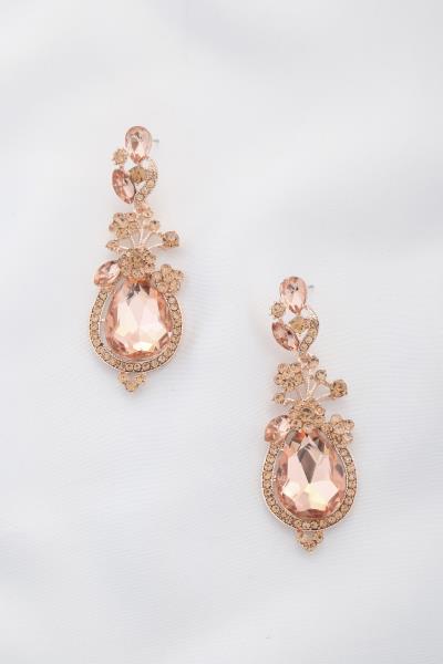TEARDROP CRYSTAL DANGLE EARRING