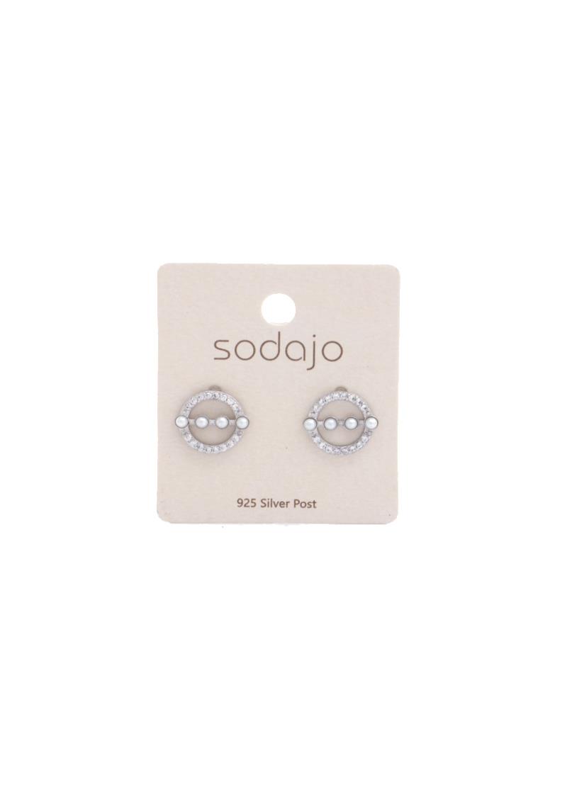 SODAJO RHINESTONE RING EARRING