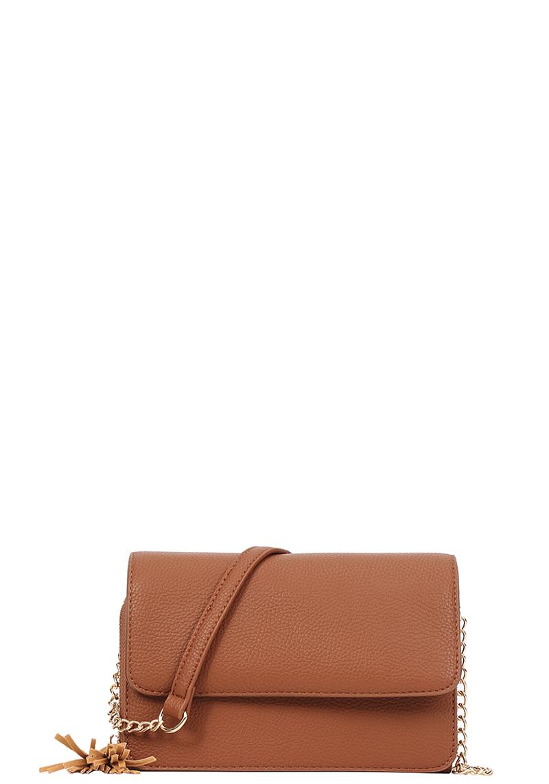 CHIC SMOOTH TASSEL CROSSBODY BAG