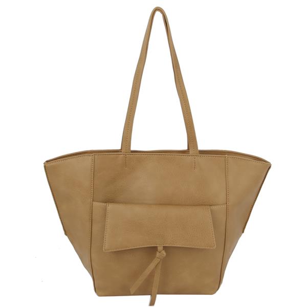 2IN1 SMOOTH DESIGN TOTE BAG WITH CLUTCH SET