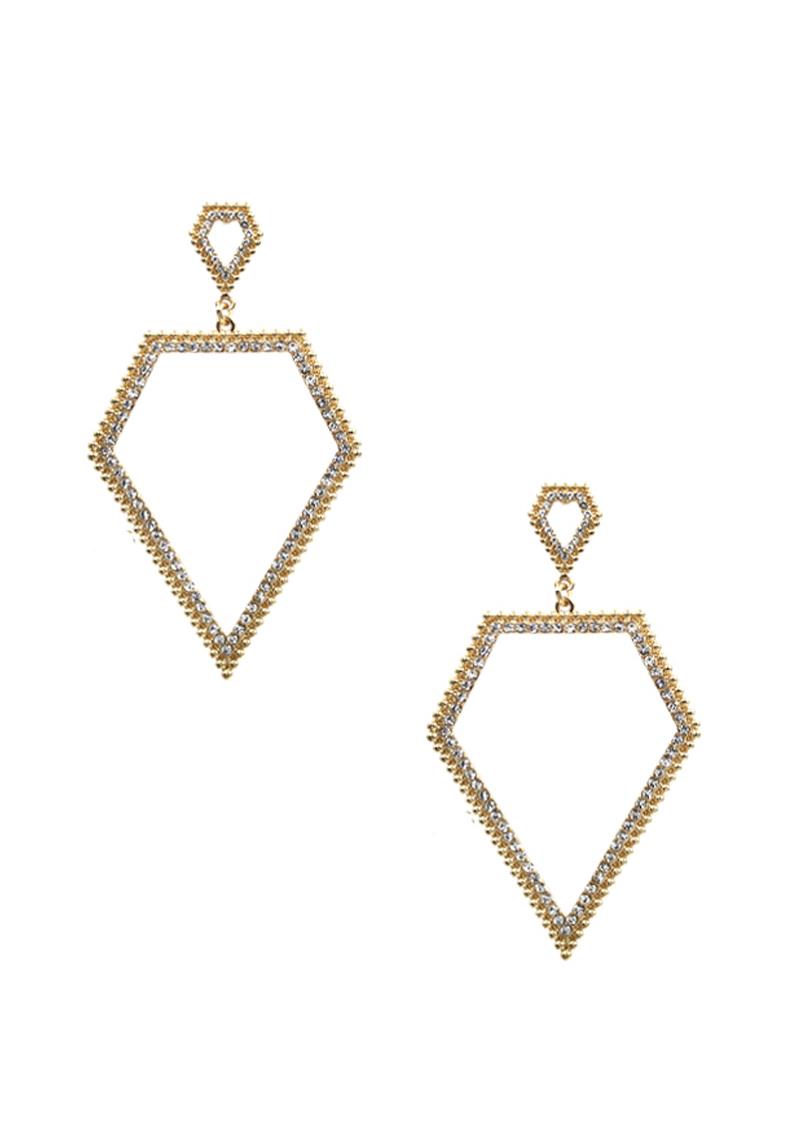 METAL DANGLE EARRING