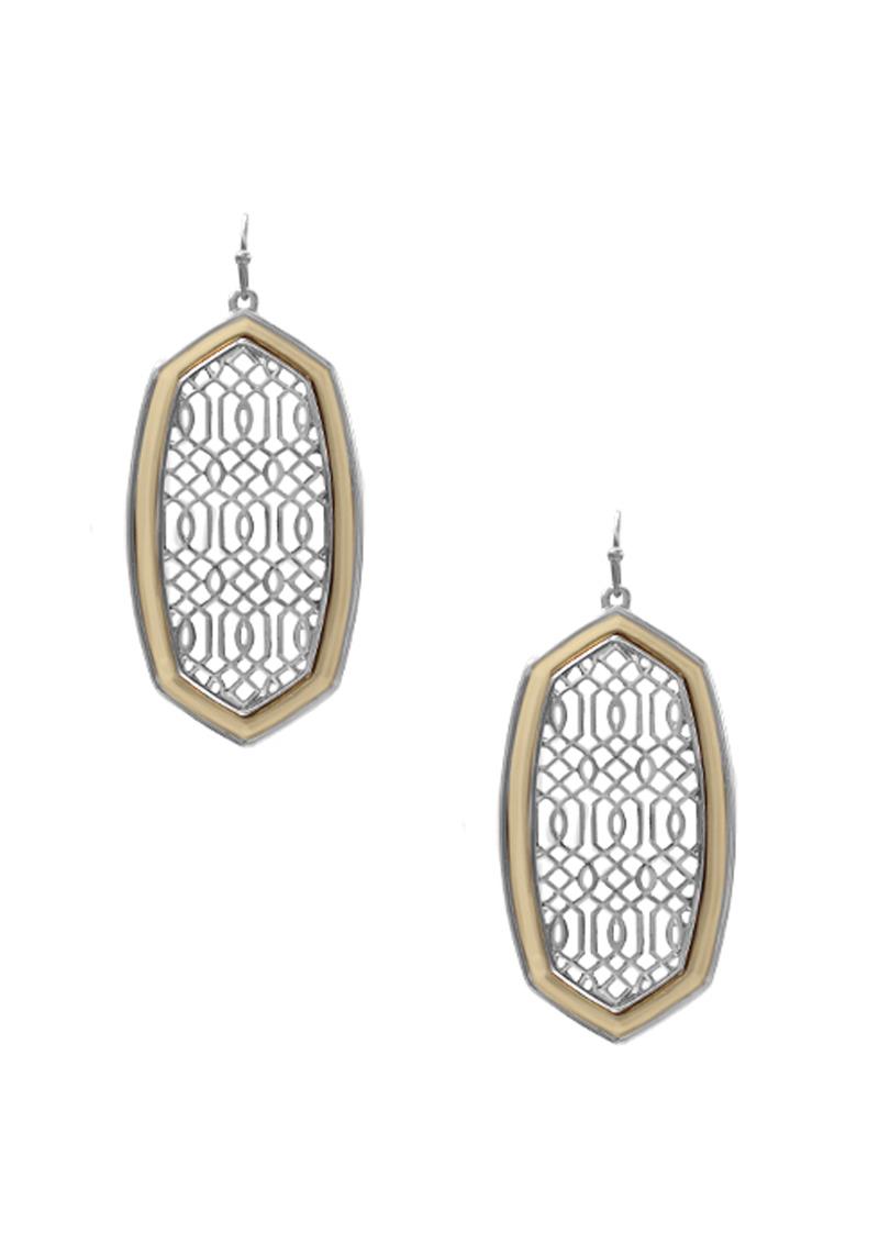 METAL ELEGANT DANGLE EARRING