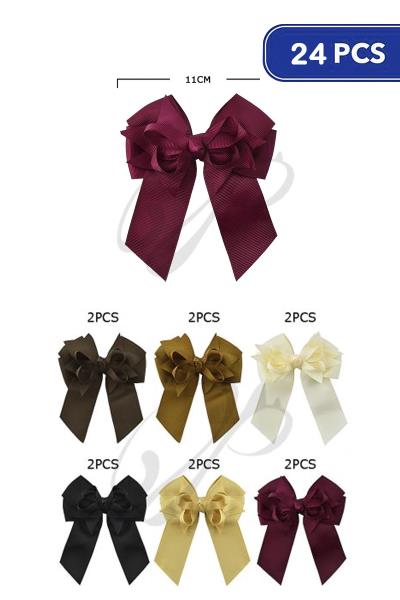 FASHION RIBBON PIN BOW(24 UNITS)