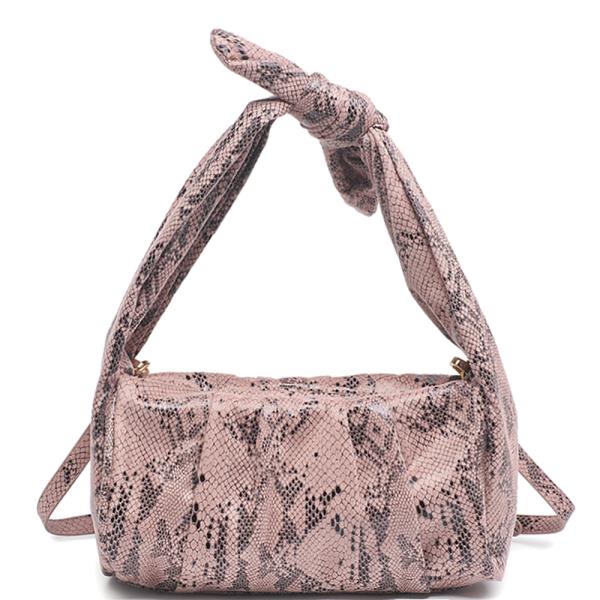 FASHION TEXTURE SKIN KNOT HANDLE CROSSBODY BAG