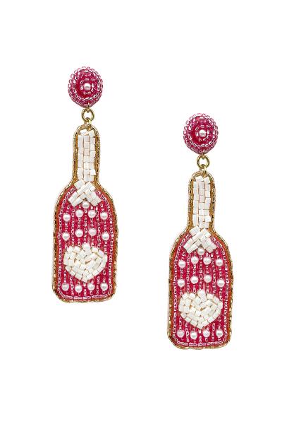 SEED BEAD BOTTLE DANGLE EARRING