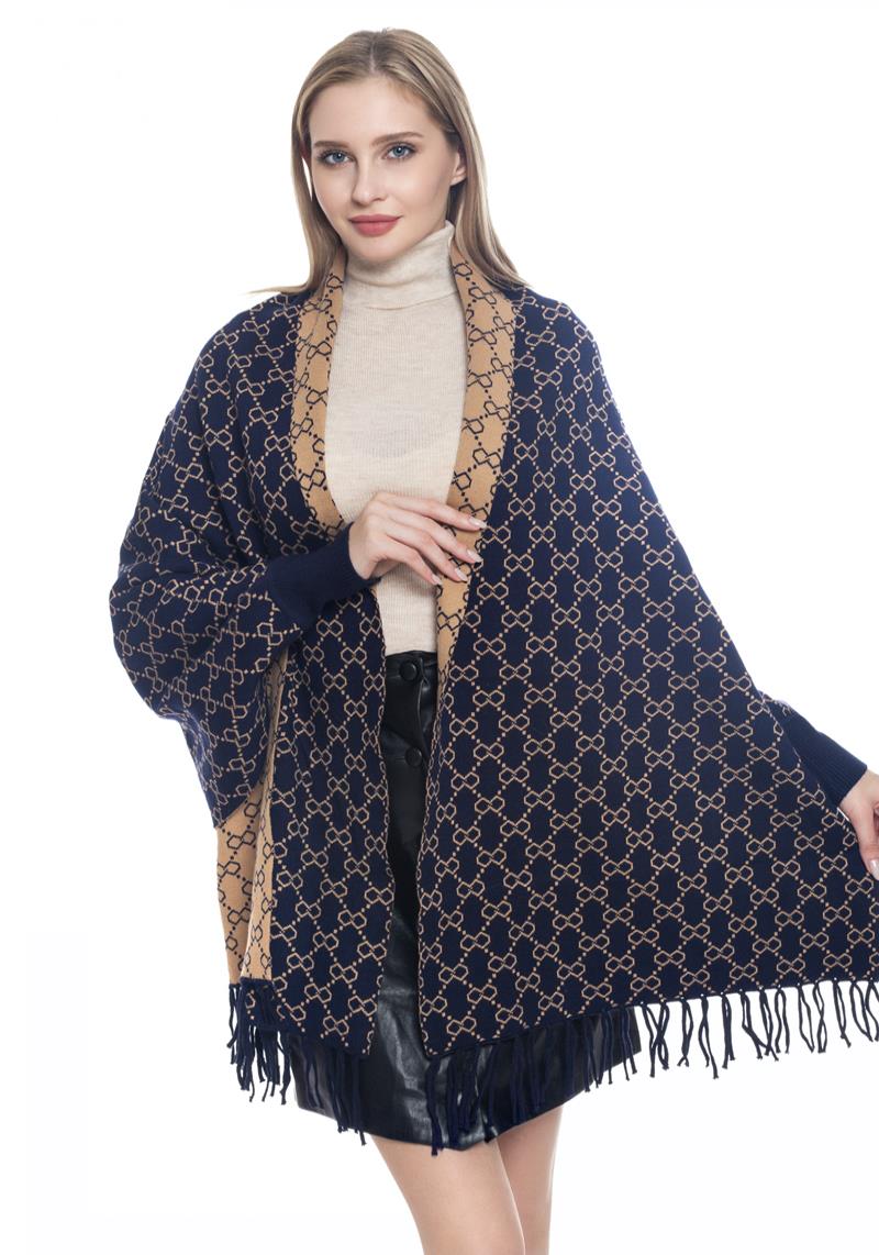 FASHION TWEED TASSEL LONG SLEEVE CARDIGAN