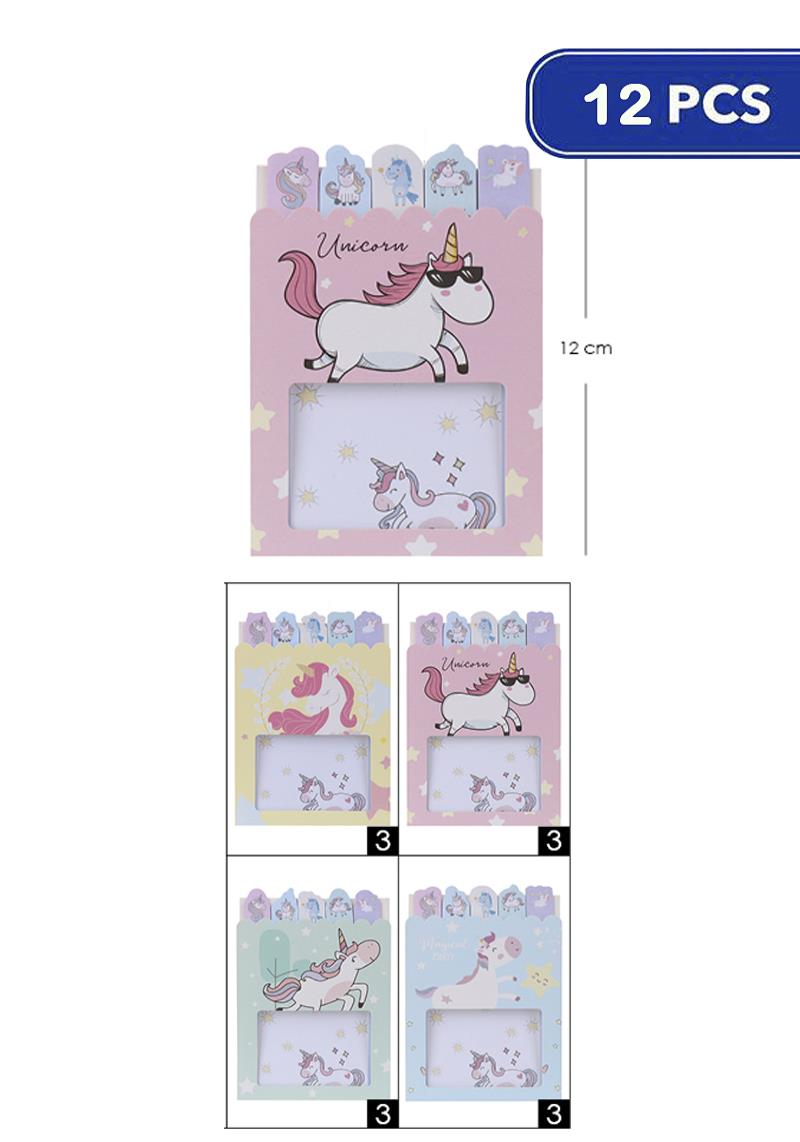 FASHION UNICORN POST-IT MEMO PAPER (12 UNITS)