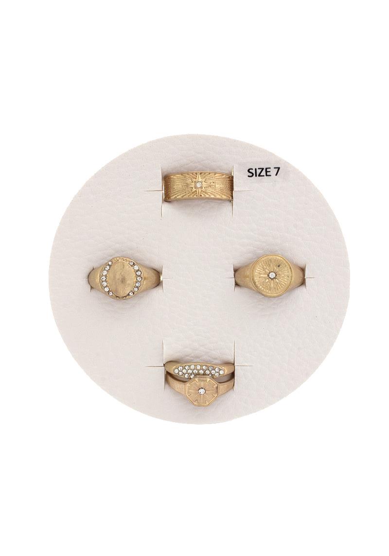 STAR SIGNET ASSORTED RING SET