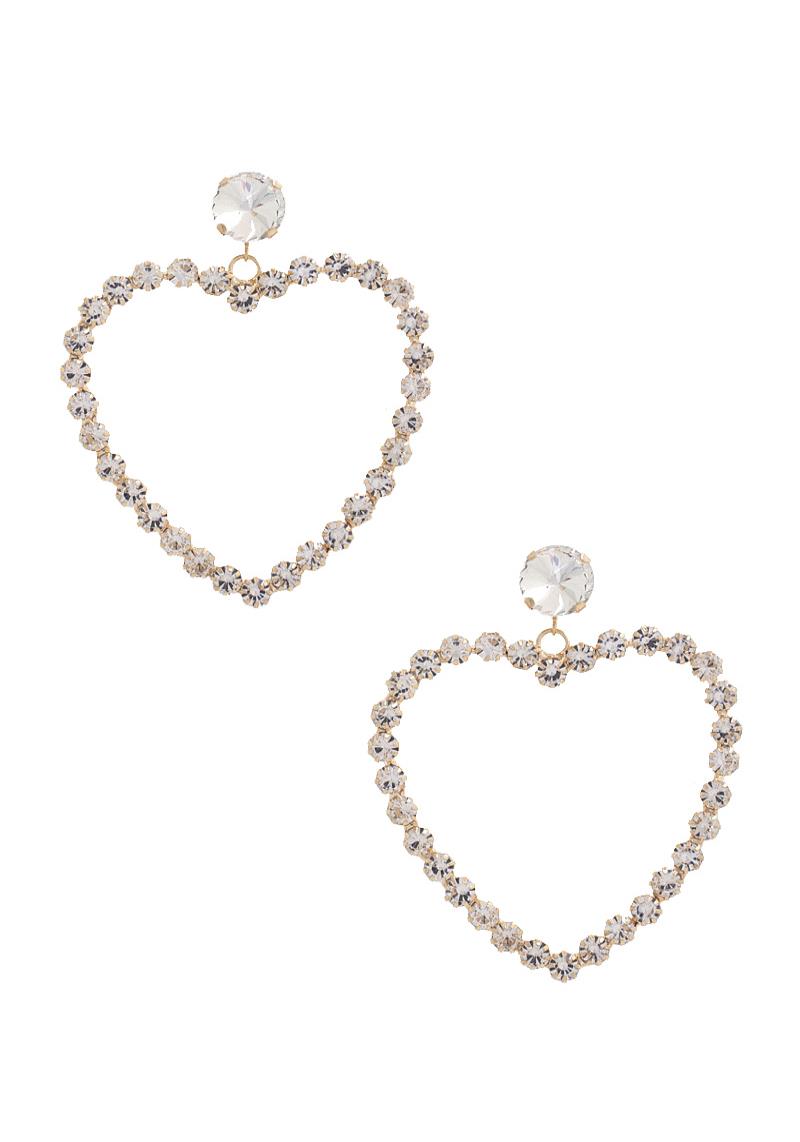 HEART RHINESTONE EARRING