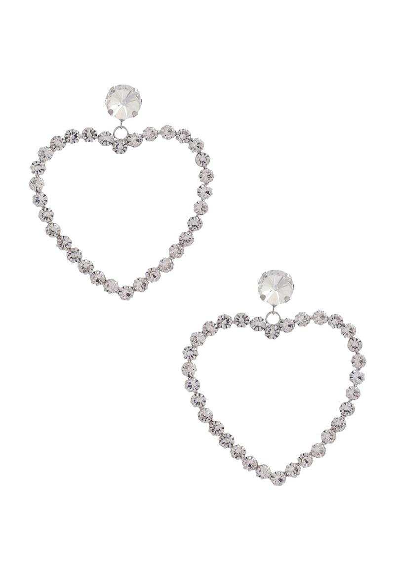 HEART RHINESTONE EARRING