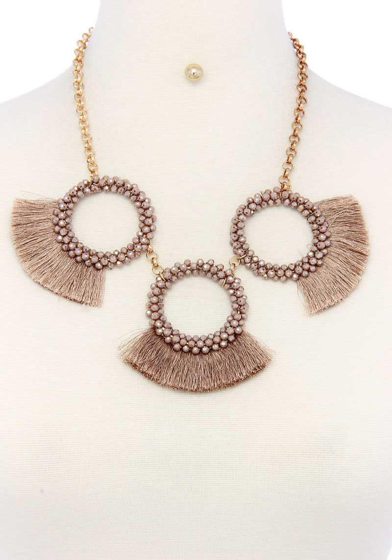 FASHION CHUNKY STYLISH NECKLACE AND EARRING SET