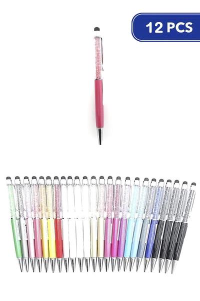 FASHION CRYSTAL BEAD PEN (12 UNITS)