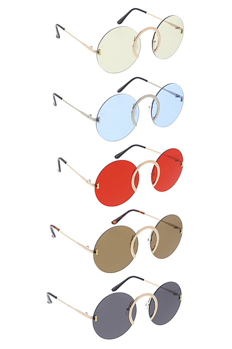 CHIC COLOR ROUND SUNGLASSES 1DZ