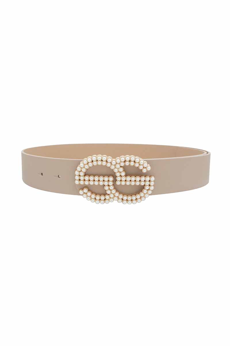 PEARL BUCKLE BELT