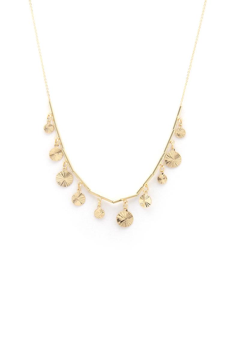 COIN CHARM METAL NECKLACE