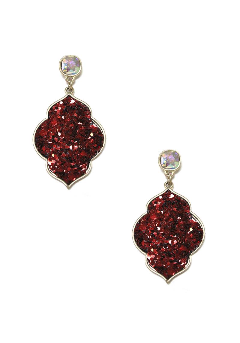 ELEGANT GLITTER DANGLE EARRING