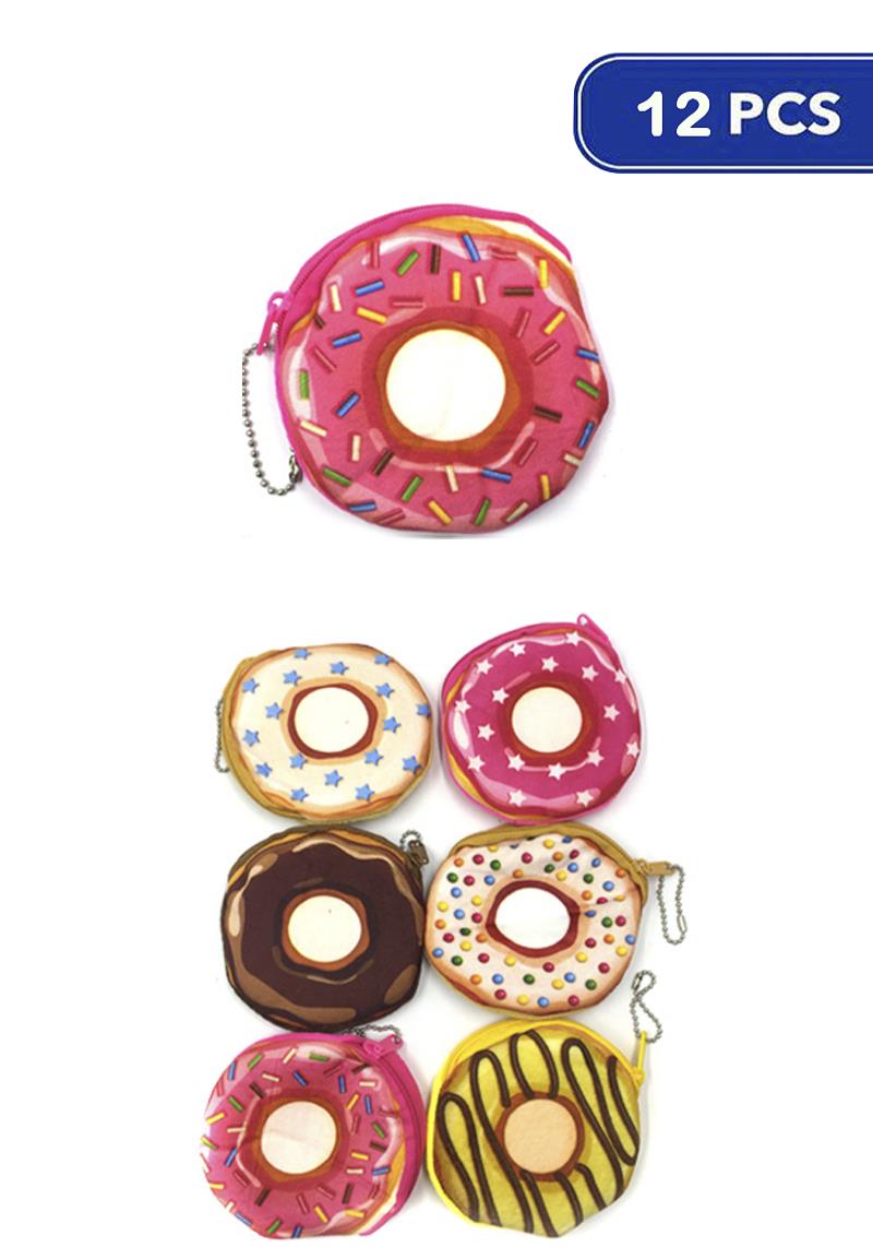 FASHION DONUT COIN PURSE KEY CHAIN (12 UNITS)