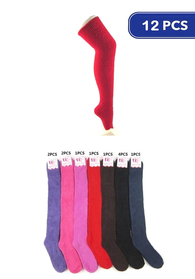 FASHION LONG COZY SOCKS (12 UNITS)