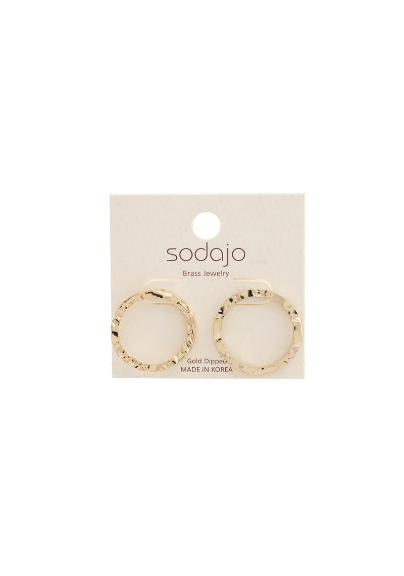 SODAJO HAMMERED METAL EARRING