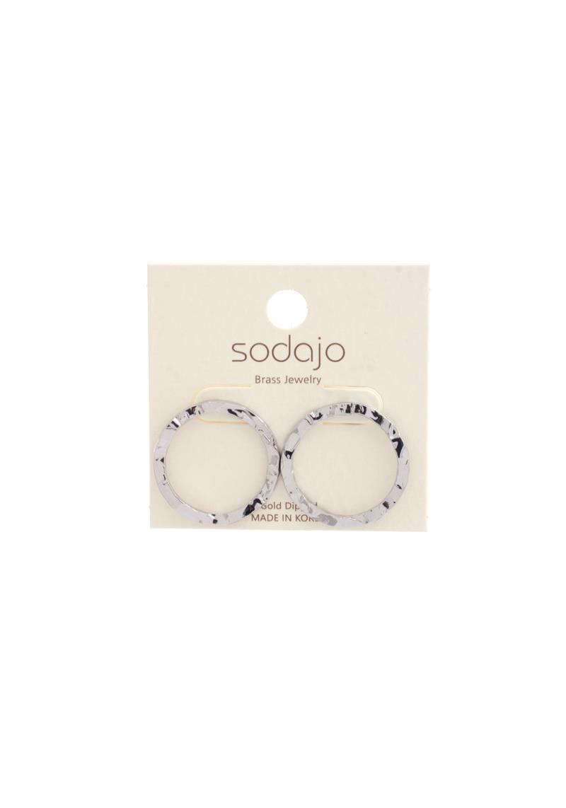 SODAJO HAMMERED METAL EARRING