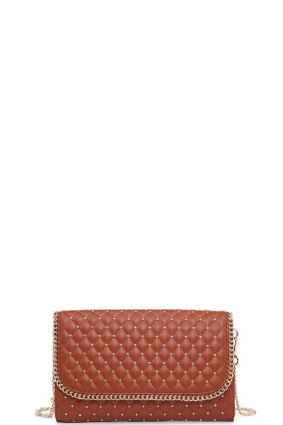 QUILTED STUD VIOLA CROSSBODY BAG