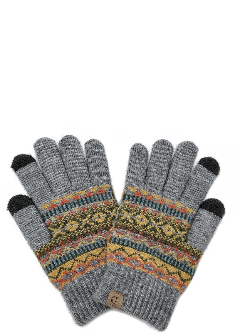 AZTEC KNIT TOUCH GLOVES