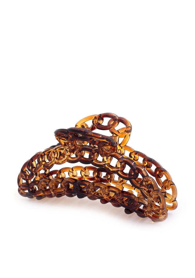 CURB LINK PATTERN HAIR CLIP