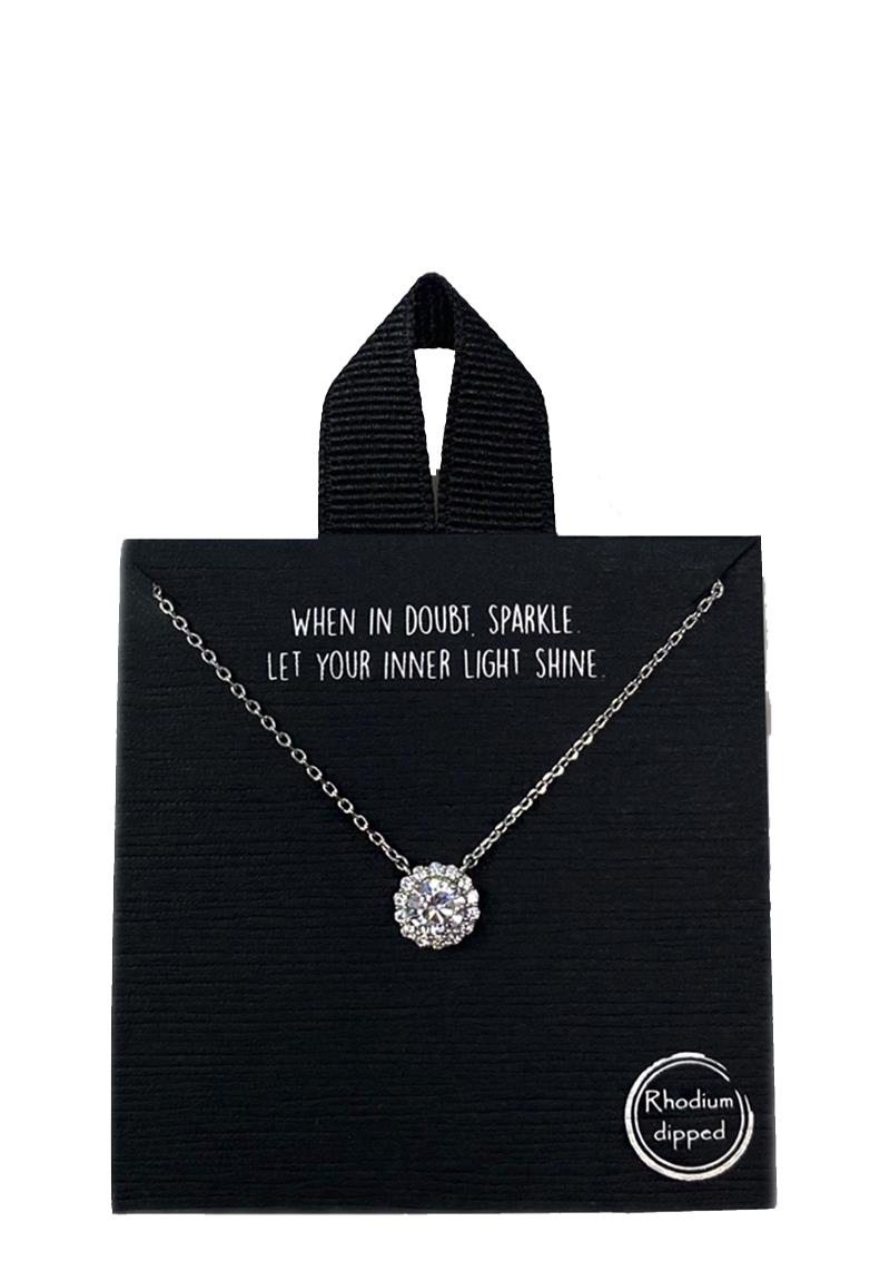 18K GOLD RHODIUM DIPPED NECKLACE