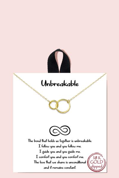18K GOLD RHODIUM DIPPED UNBREAKABLE NECKLACE