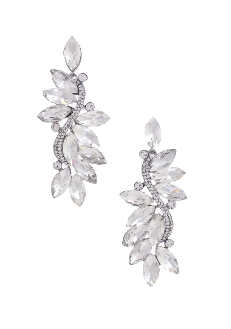 MARQUISE SHAPE RHINESTONE EARRING