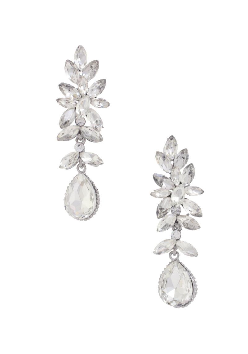 TEARDROP MARQUISE RHINESTONE DANGLE EARRING