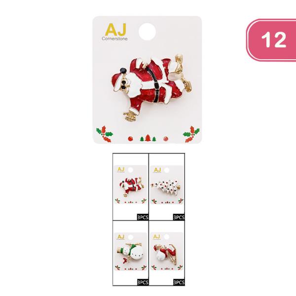 CHRISTMAS DESIGN BROOCH (12 UNITS)